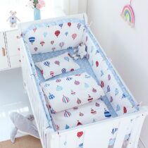 5pcs-Crib-Bumper-Bedding-Set-Cotton-Cute-Print-Sheet-Cradle-Side-Protector-Toddler-Baby-Room-Accessories