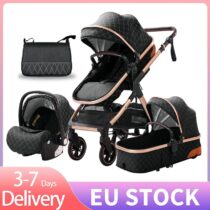 Baby-Carriage-Multi-functional-3-in-1-Baby-Stroller-High-Landscape-Reclining-Light-Folding-Stroller-With