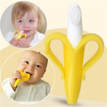 Baby-Silicone-Training-Toothbrush-BPA-Free-Banana-Shape-Safe-Toddle-Teether-Chew-Toys-Teething-Ring-Gift