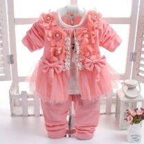 Fashion-Princess-3pcs-Clothing-Sets-Flower-Coat-T-shirt-Pants-Toddler-Girl-Cotton-Suit-Children-Baby