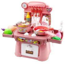 Kitchen-Toys-Imitated-Chef-Light-Music-Pretend-Cooking-Food-Play-Dinnerware-Set-Safe-Cute-Children-Girl