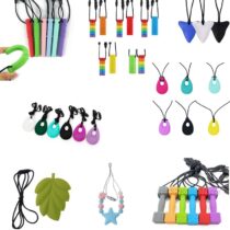 Sensory-Chew-Necklace-Pack-Silicone-Chew-Pendant-Training-and-Development-Toy-Chew-Necklace-for-Teething-Babies