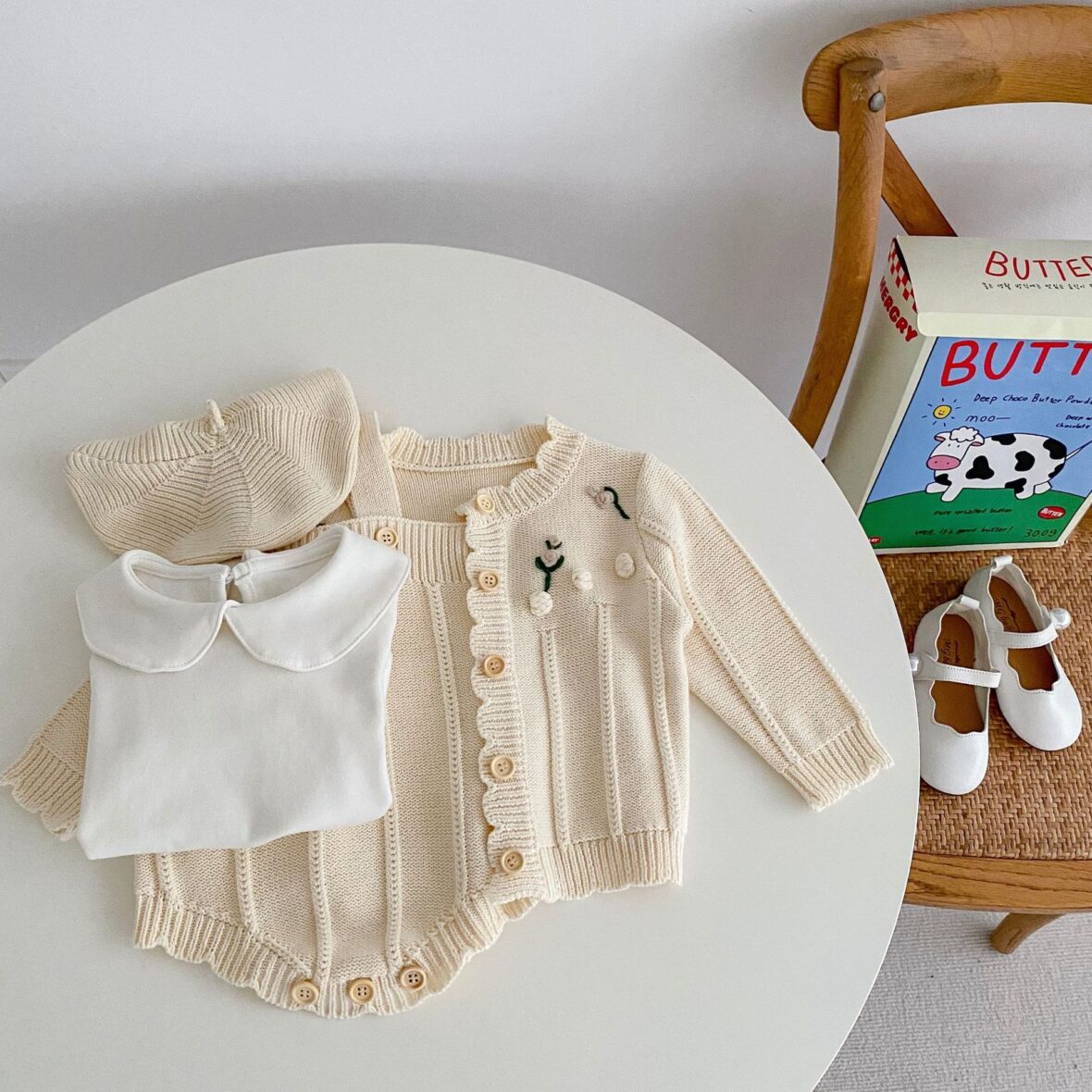 autumn-winter-baby-sweater-flower-long-sleeved-suspender-sweater-knitted-Jumpsuit-two-piece-set-baby-girl-4